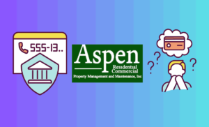 aspen property management charge on credit card